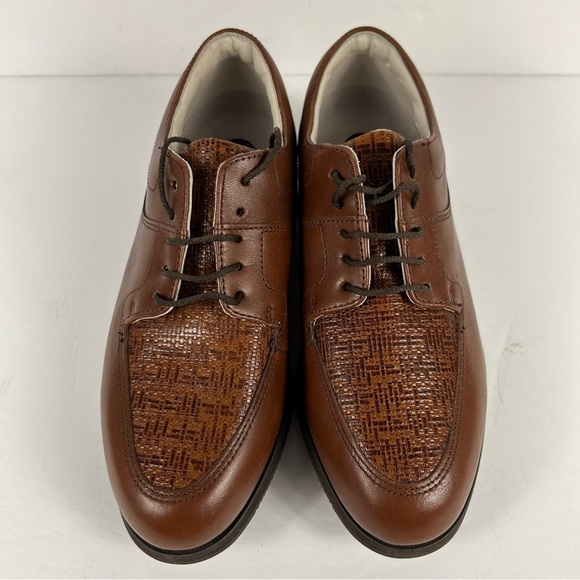 FootJoy Men's Chestnut Leather Derbys - Picture 3 of 8